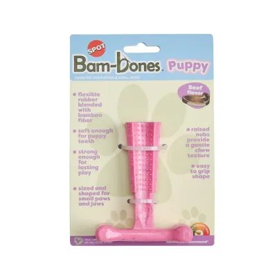 Bam-Bones BamBones Puppy beef, pinkki