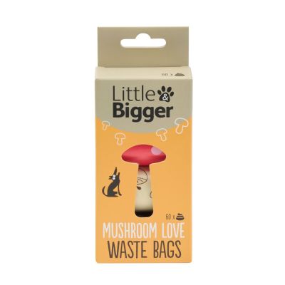 Little&Bigger Mushroom Love -koiran kakkapussit 60 kpl