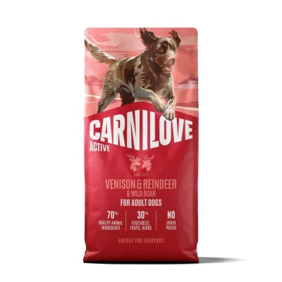 Carnilove Dog Adult Active Venison, Reindeer & Wild boar