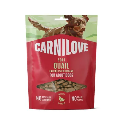 Carnilove Dog Soft Snack Quail with Oregano 200 g