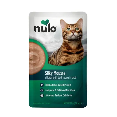 Nulo Silky Mousse Cat kana & ankka liemessä 79 g