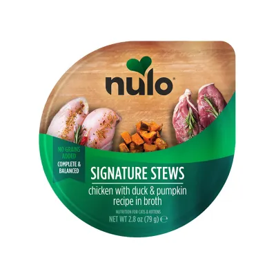 Nulo Signature Stews Cat kana, ankka & kurpitsa liemessä 79 g