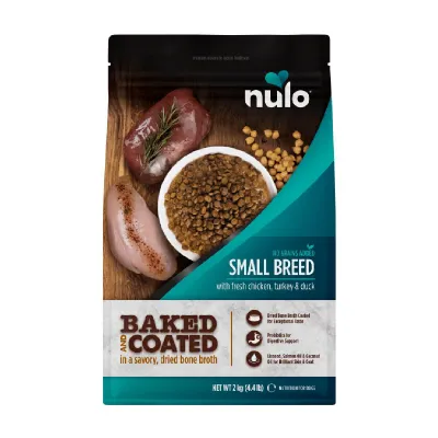Nulo Baked & Coated Dog Small Breed Adult Fresh Chicken, Turkey & Duck