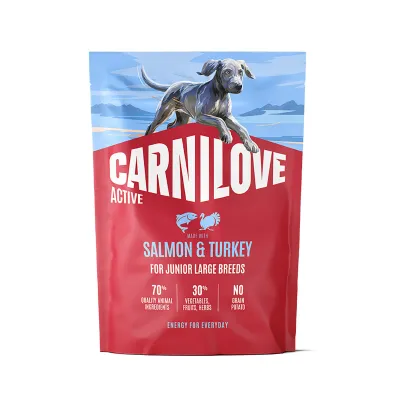 Carnilove Dog Junior Active Salmon & Turkey, kuva 1 / 1
