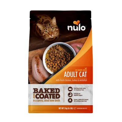 Nulo Baked & Coated Cat Adult Fresh Chicken, Turkey & Whitefish