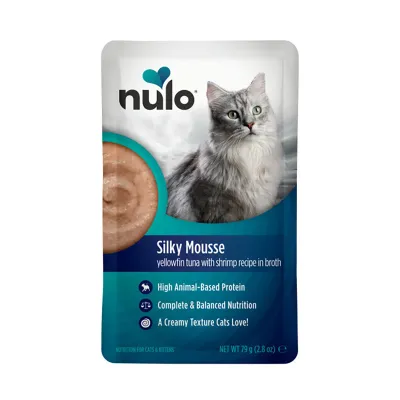 Nulo Silky Mousse Cat keltaevätonnikala & rapu liemessä 79 g