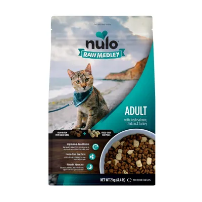 Nulo Raw Medley Cat Adult Fresh Salmon, Chicken & Turkey