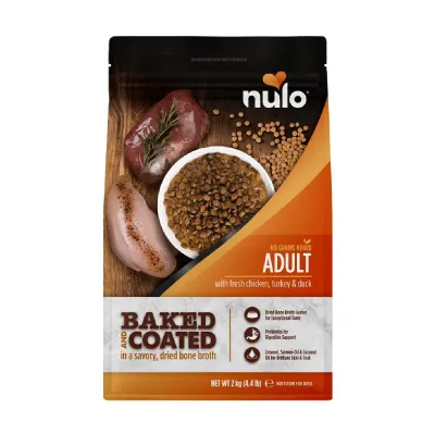 Nulo Baked & Coated Dog Adult Fresh Chicken, Turkey & Duck