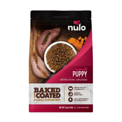 Nulo Baked & Coated Dog Puppy Fresh Chicken, Turkey & Duck