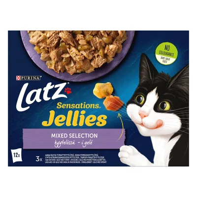 Latz Cat Sensations Mixed Selection in jelly 12x100g
