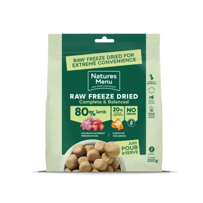natures:menu NaturesMenu Dog Freeze Dried Lammas