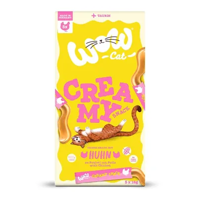 WOW Cat Creamy Snack Kana 5 x 16 g