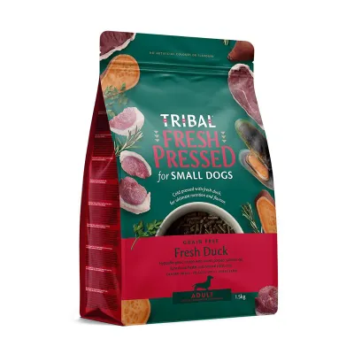 Tribal Fresh Pressed kylmäpuristettu koiranruoka pienille roduille, ankka 1,5 kg, kuva 1 / 1