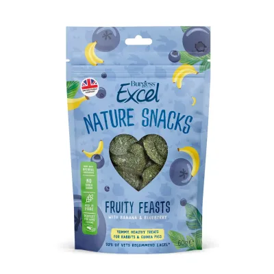 Burgess Excel Natures Snack Fruit Feasts 60 g, kuva 1 / 1