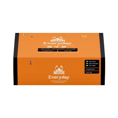 MUSH Everyday Black possu-kana-lammas 9 kg, kuva 1 / 1