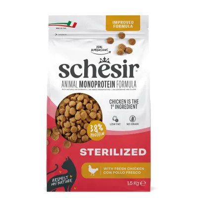 Schesir Cat Monoprotein Sterilized Chicken, kuva 1 / 1