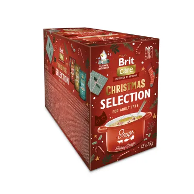Brit Care Christmas kissan joulukeittolajitelma 15 × 75 g, kuva 1 / 1